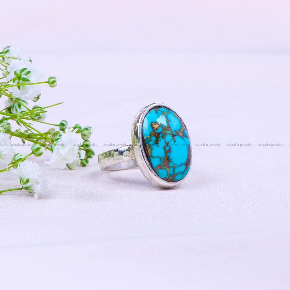 انگشتر فیروزه شجری زنانه کد 9802