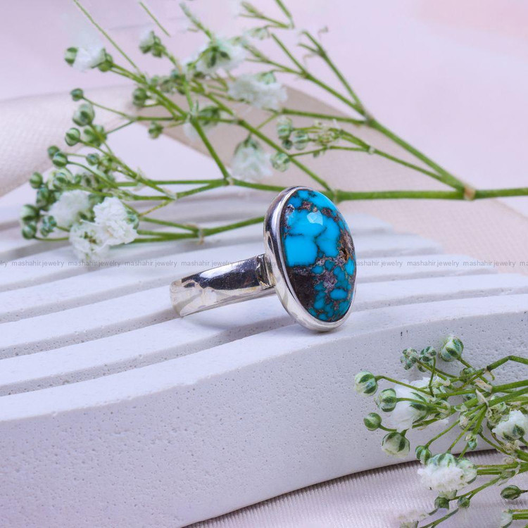 انگشتر فیروزه شجری زنانه کد 9827