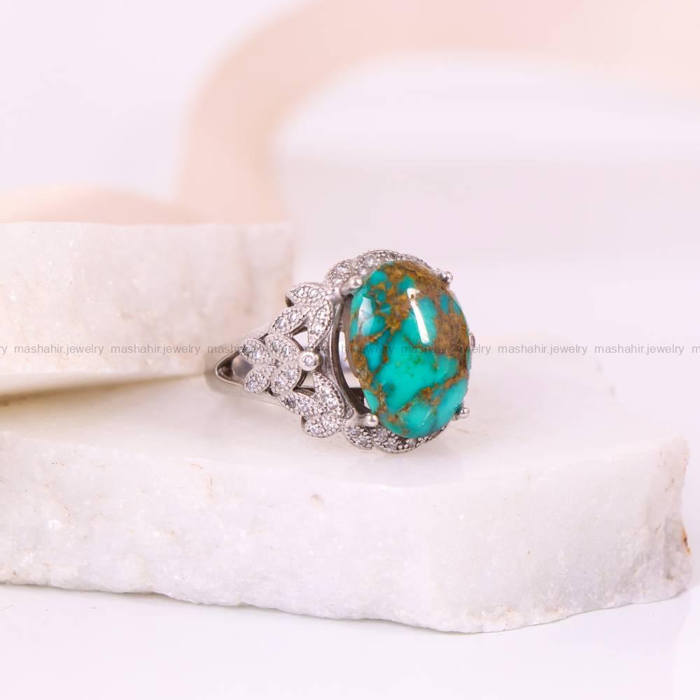 انگشتر فیروزه شجری زنانه کد 5267