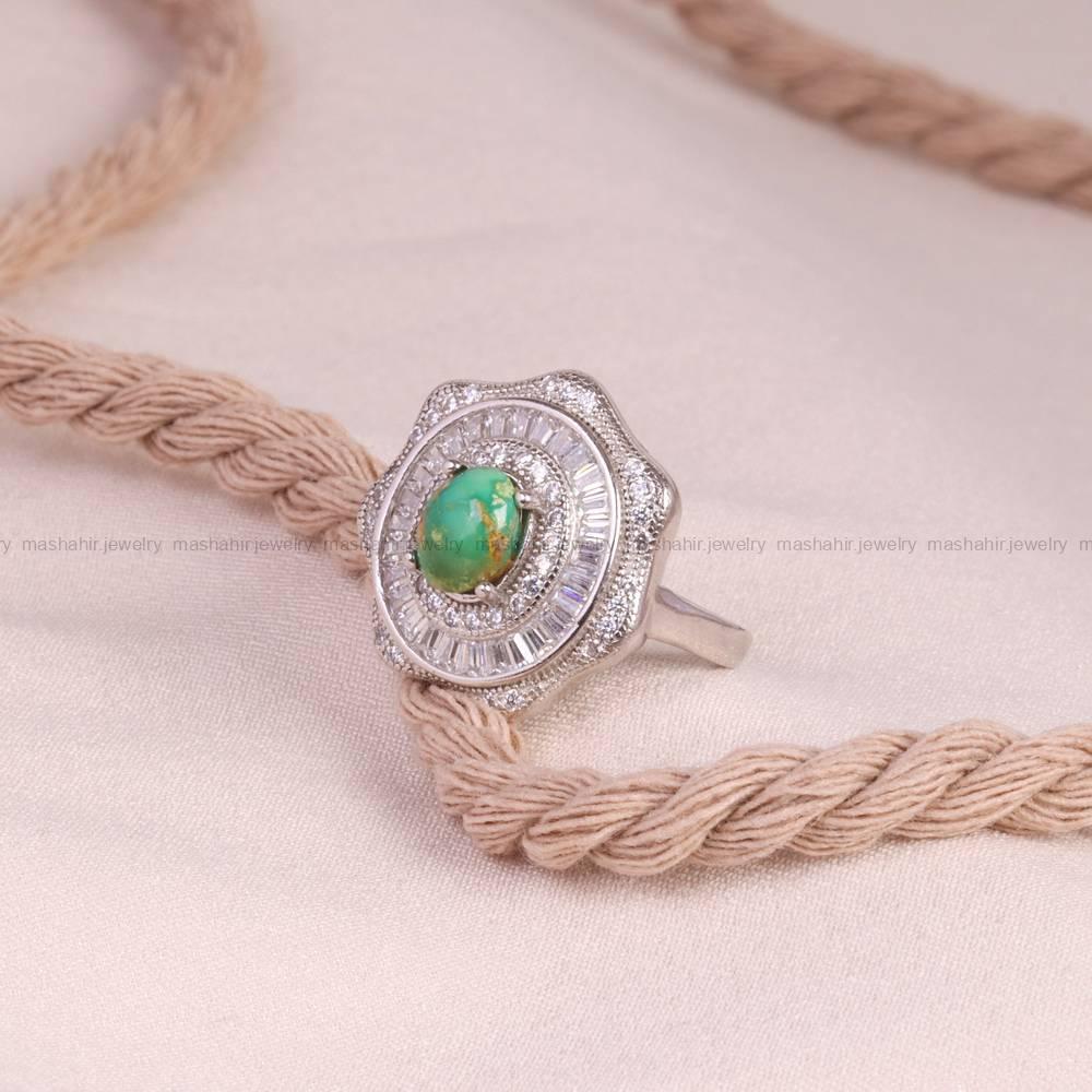 انگشتر فیروزه شجری زنانه کد 5308