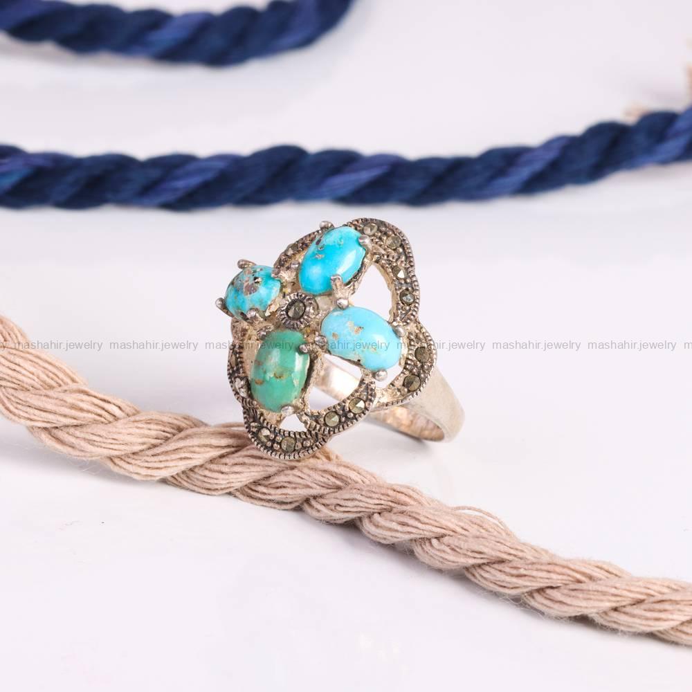 انگشتر فیروزه شجری زنانه کد 5310