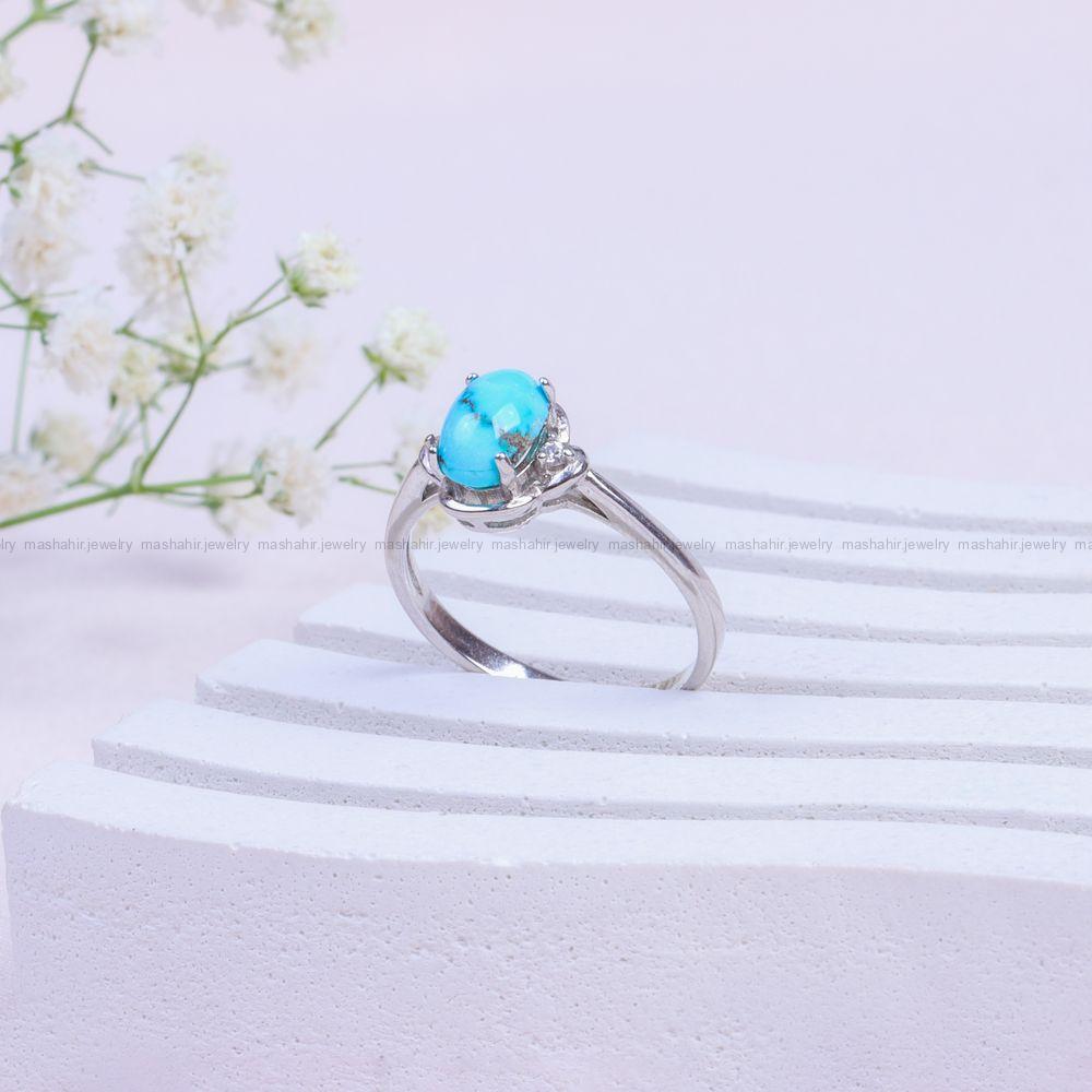 انگشتر فیروزه شجری زنانه کد 9957