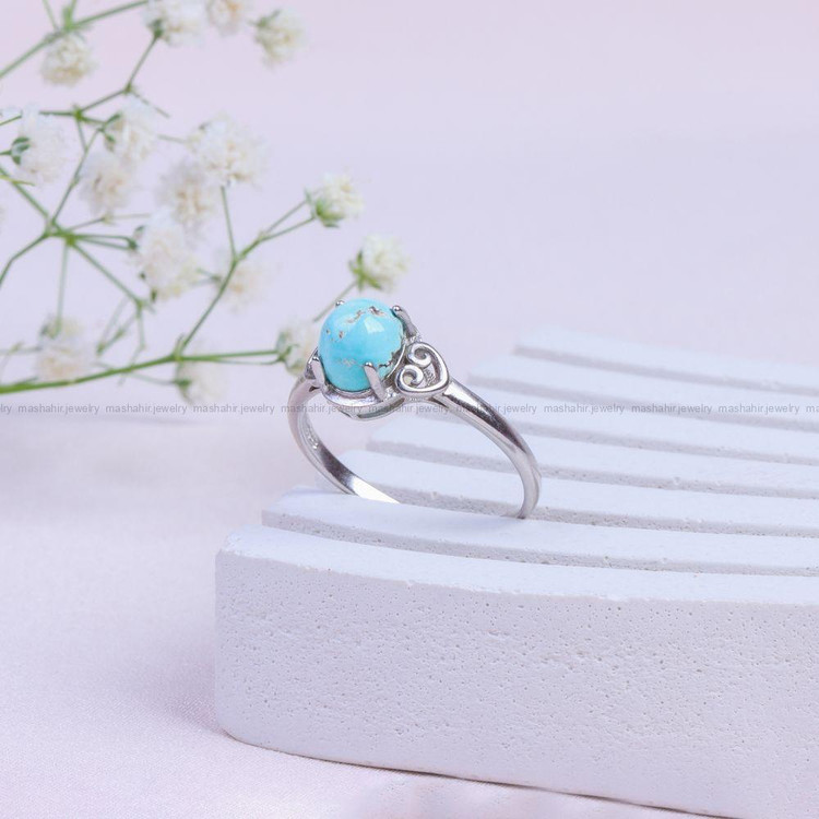 انگشتر فیروزه شجری زنانه کد 9960