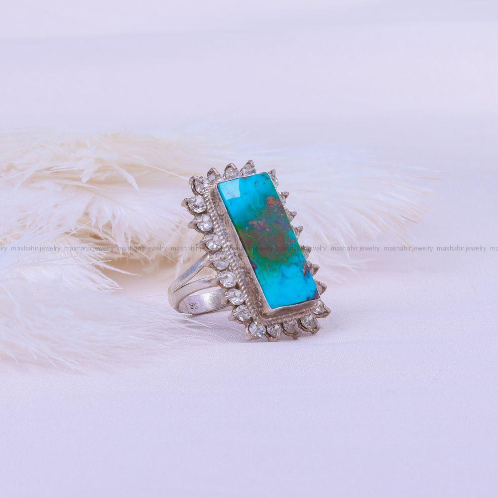 انگشتر فیروزه شجری زنانه کد 9963