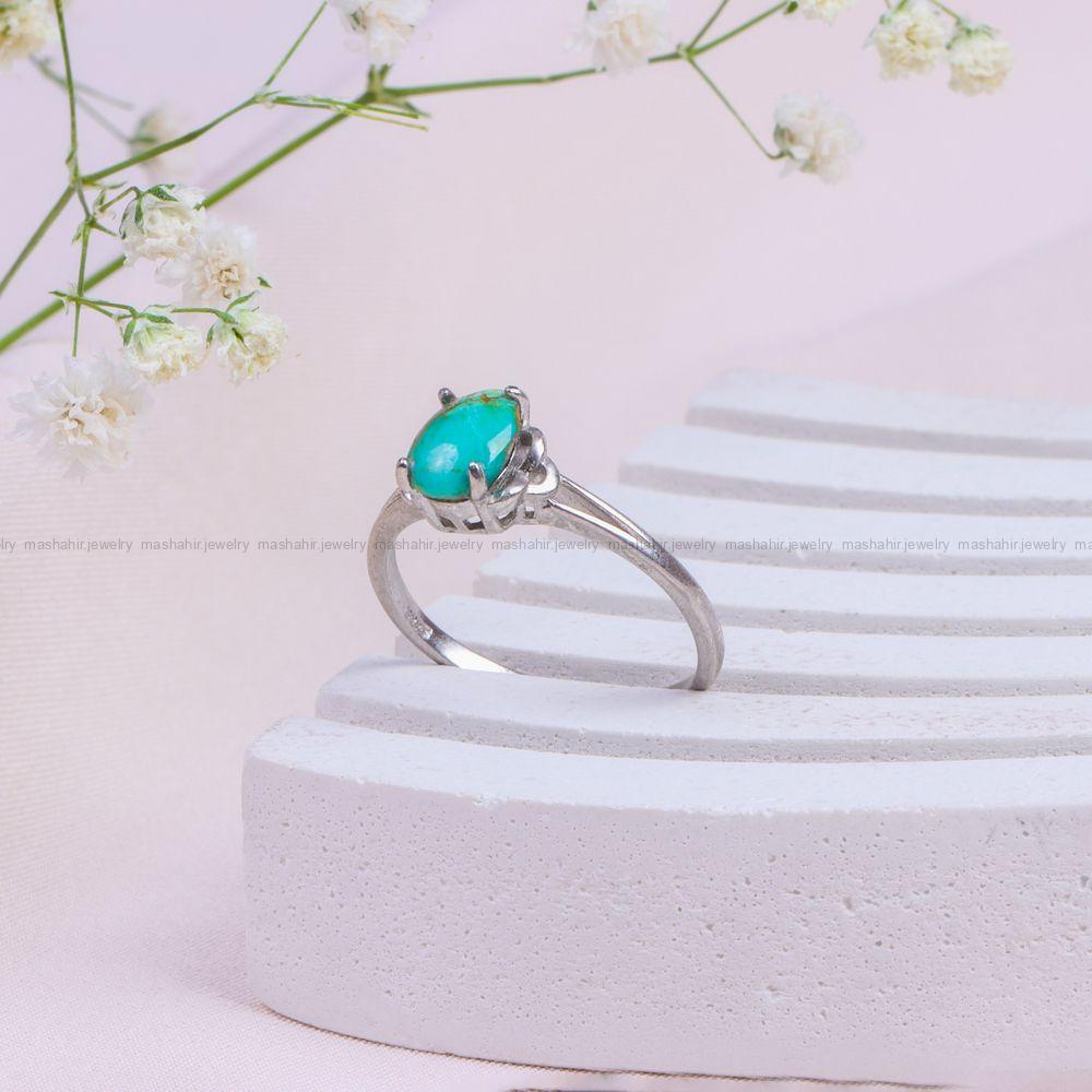 انگشتر فیروزه شجری زنانه کد 10051