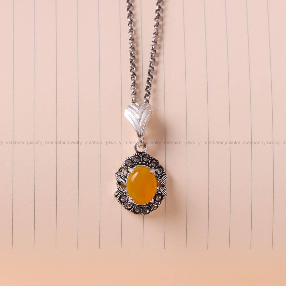 گردنبند شرف الشمس زنانه کد 5396