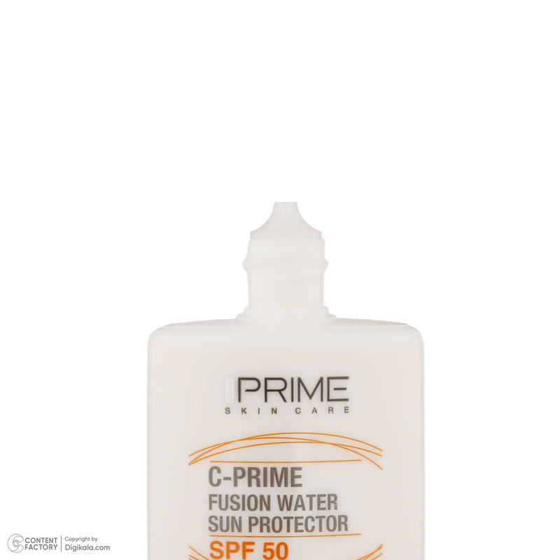 لوسیون ضدآفتاب بیرنگ پرایم SPF50 مدل Fusion Water، مناسب پوستهای چرب، حجم 30 میلیلیتر