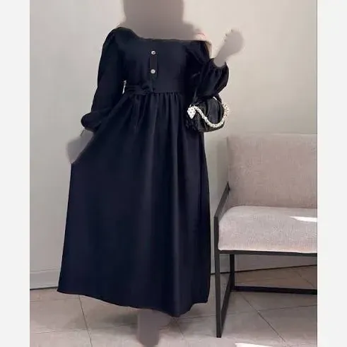 تونیک مجلسی زنانه مدل آرژین جنس شانتون رنگ مشکی فری سایز