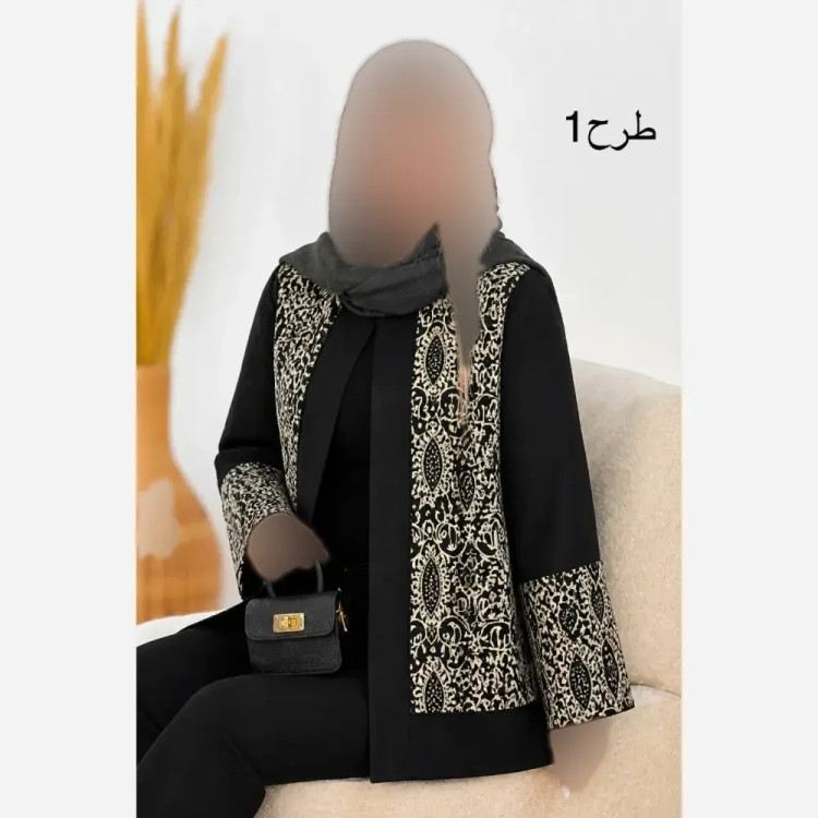 کت زنانه مدل ماندانا جنس پرشین مکانیک و سوزن دوزی فری سایز