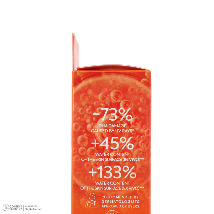 فلوئید ضد آفتاب بدون رنگ درماتیپیک مدل hydra cream محافظ UVA،UVB مناسب برای پوست خشک حجم 40 میلی لیتر