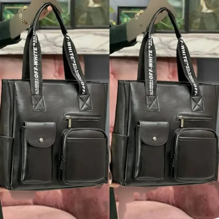 کیف زنانه مهرانگیز چرم با کیفیت رنگ مشکی سایز 35 در 35