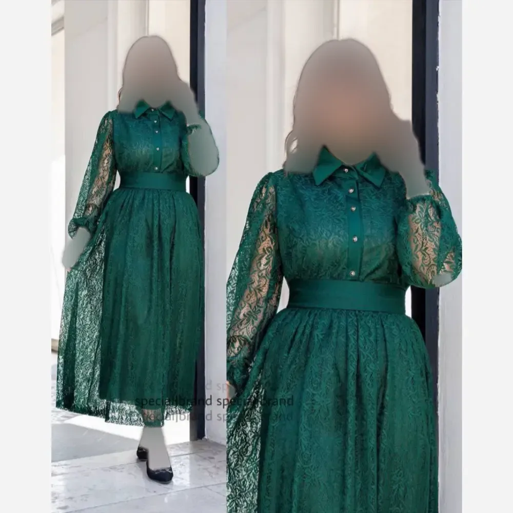 پیراهن زنانه شهرزاد جنس گیپور آستر دار قد 135 سایز بزرگ