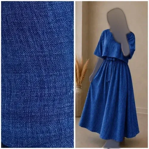 ست شنل و سارافون زنانه مدل آنا جنس شانتون کتان سایز 38 تا 46