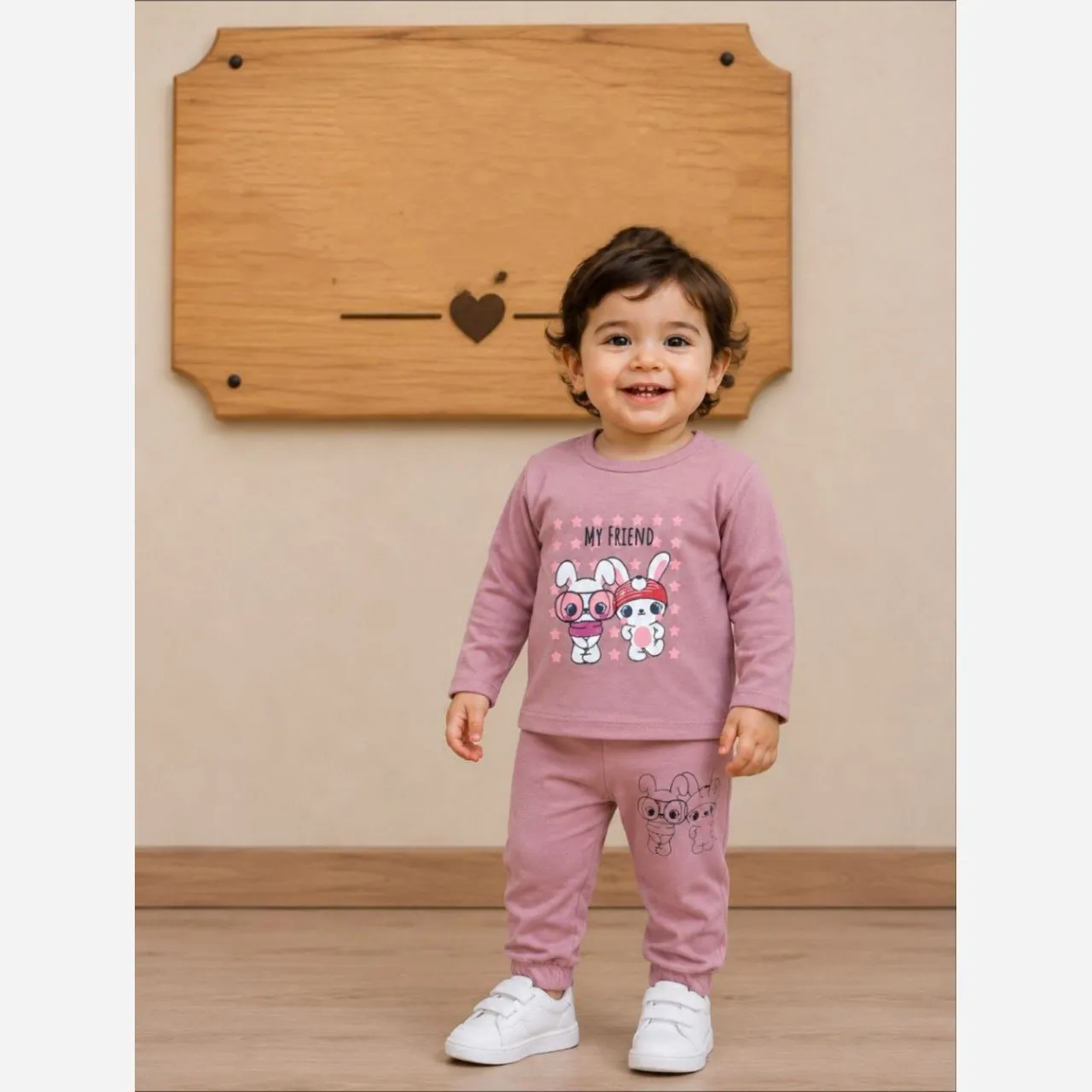 بلوز شلوار نوزادی اقتصادی پسرانه دخترانه نخ پنبه سایز یک تا سه سال