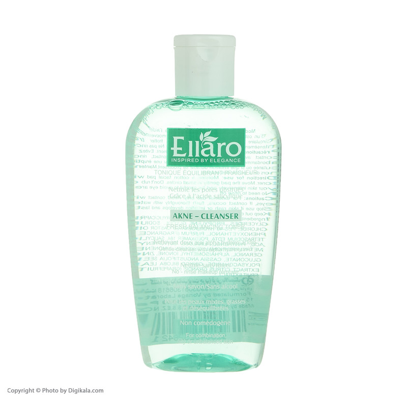 تونر پاک کننده صورت الارو مدل Akne Cleanser تحت لیسانس حجم 200 میلی لیتر