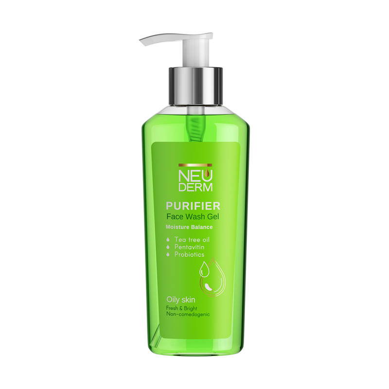 ژل شستوشوی صورت نئودرم مدل Gentle Purifier مناسب برای پوست چرب حجم 200 میلیلیتر