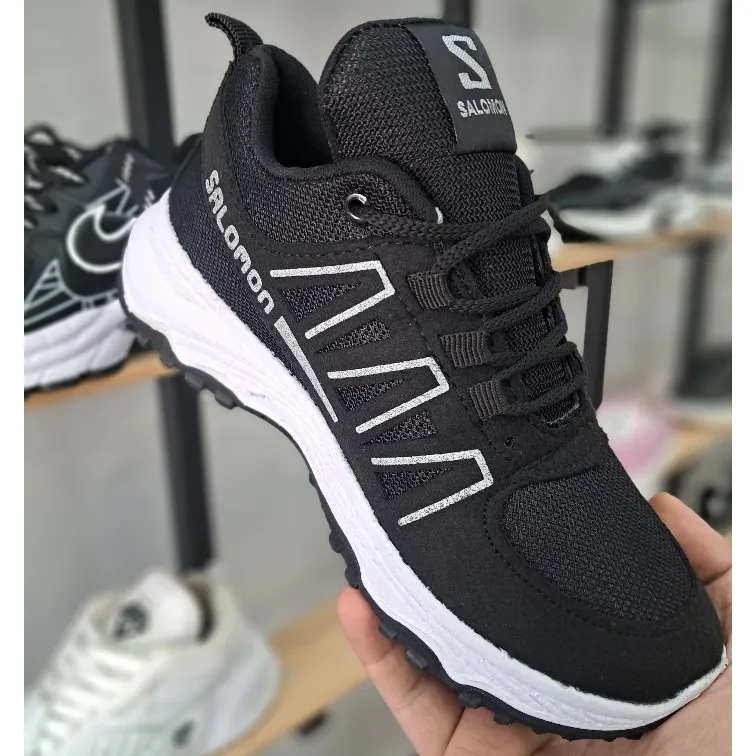 کفش اسپرت زنانه سالومون مشکی راحتی پیاده روی روزمره