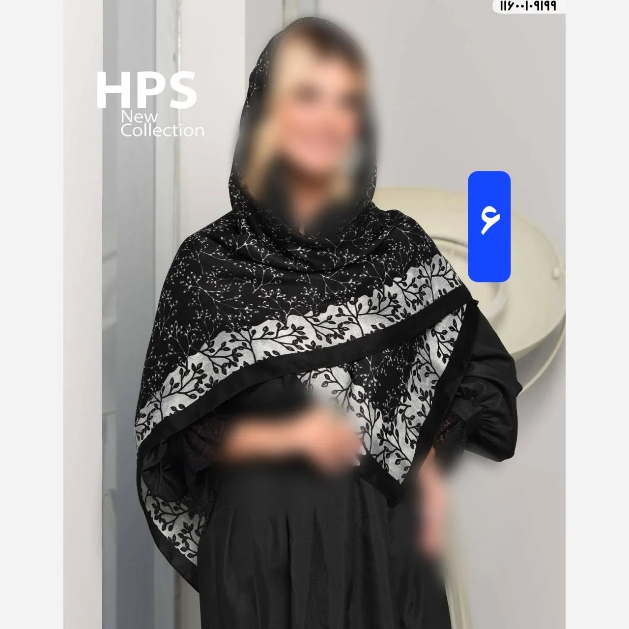 روسری نخی کشمیر قواره 120 دور دست دوز بهاره