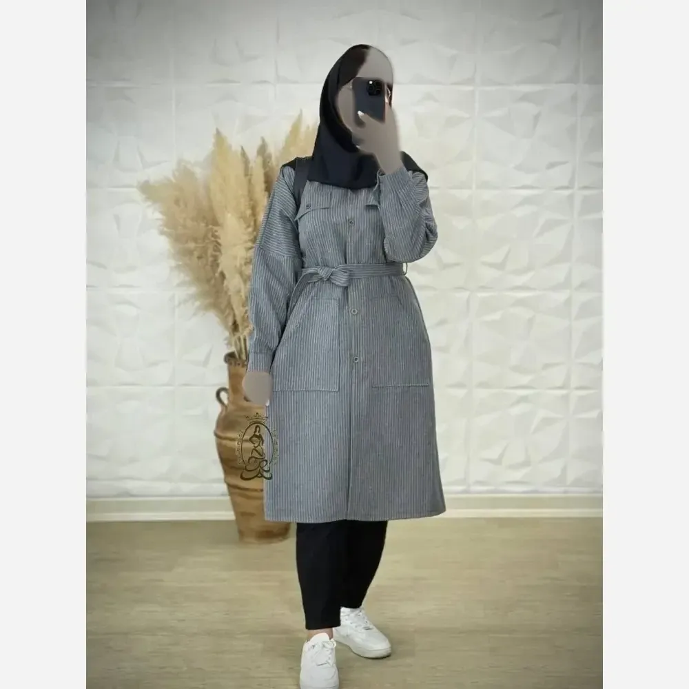 مانتو دیپلمات رنگی زنانه جنس پرشیا مکانیک فری سایز