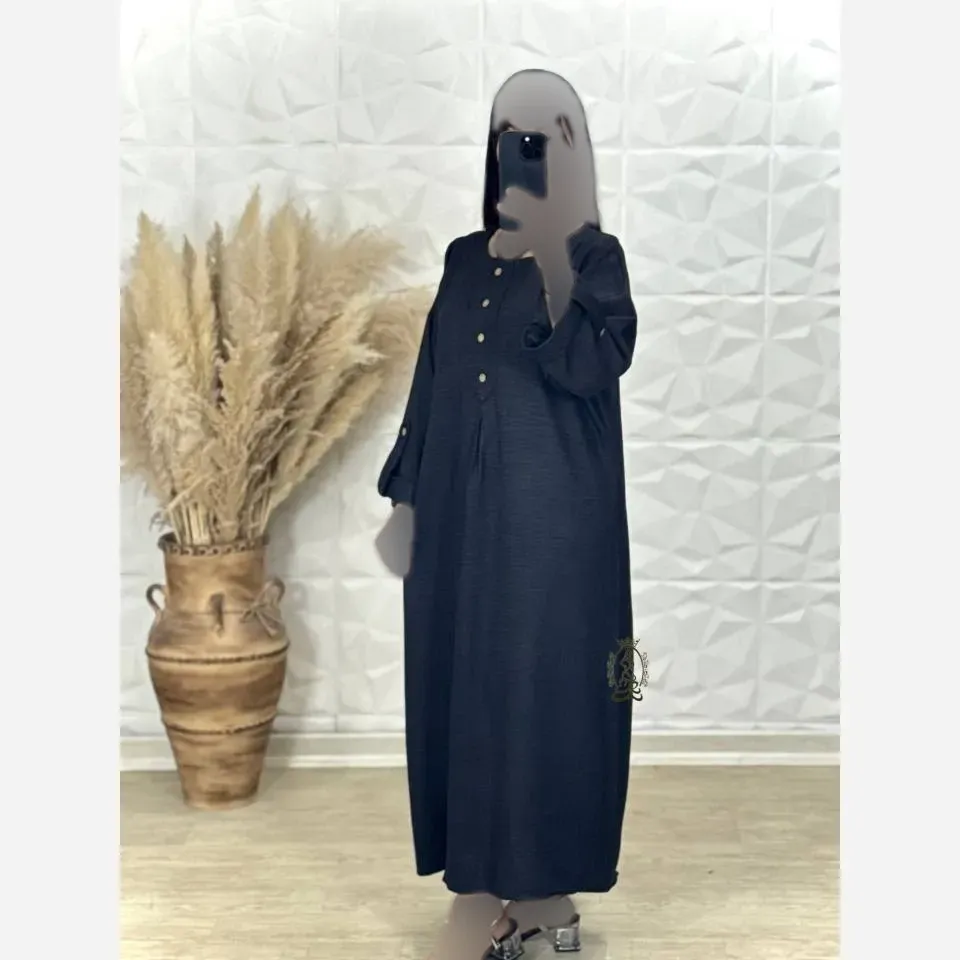 کفتان محرمی مشکی فری سایز جنس صوفیا درجه یک