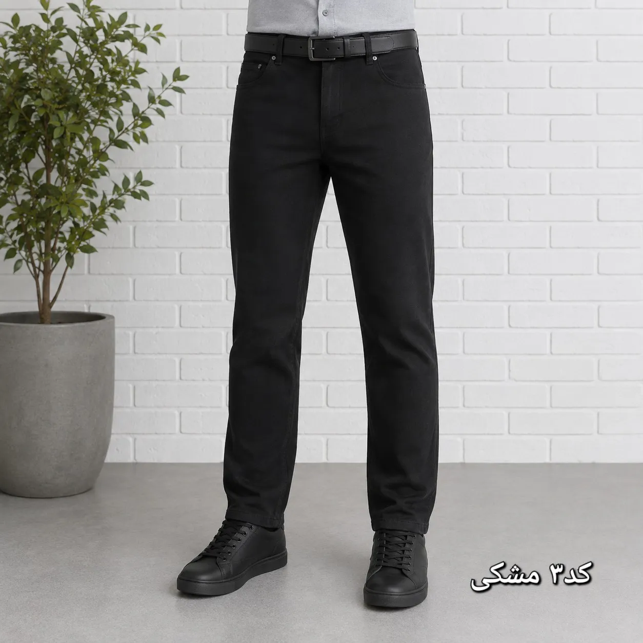 شلوار جین مردانه راسته پنبه کش سایز 40 تا 58 رنگی