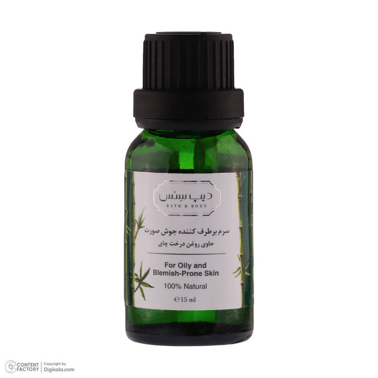 سرم ضد جوش دیپ سنس مدل TEA TREE مناسب برای پوست های مختلط و چرب حجم 15 میلی لیتر