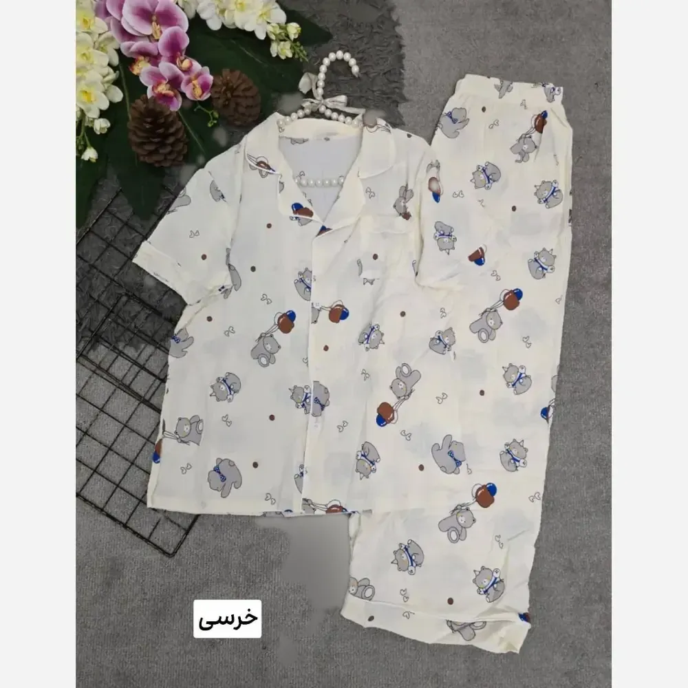 ست هانا نخی وارداتی خنک و سبک فری سایز