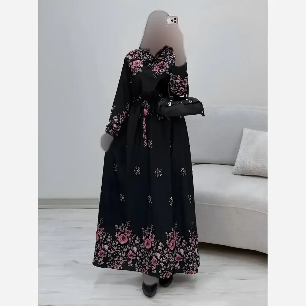 پیراهن ساحلی رز کرپ بوگاتی درجه یک فری سایز