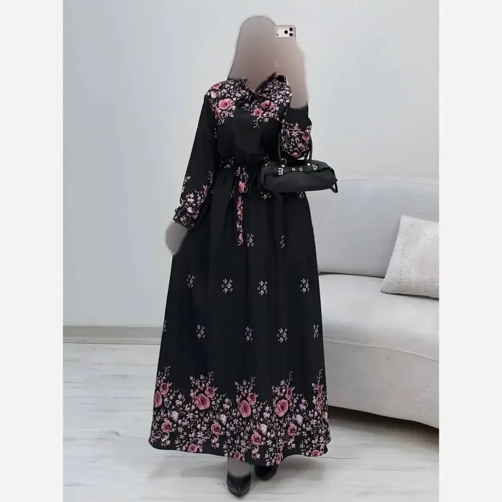 پیراهن ساحلی رز کرپ بوگاتی درجه یک فری سایز