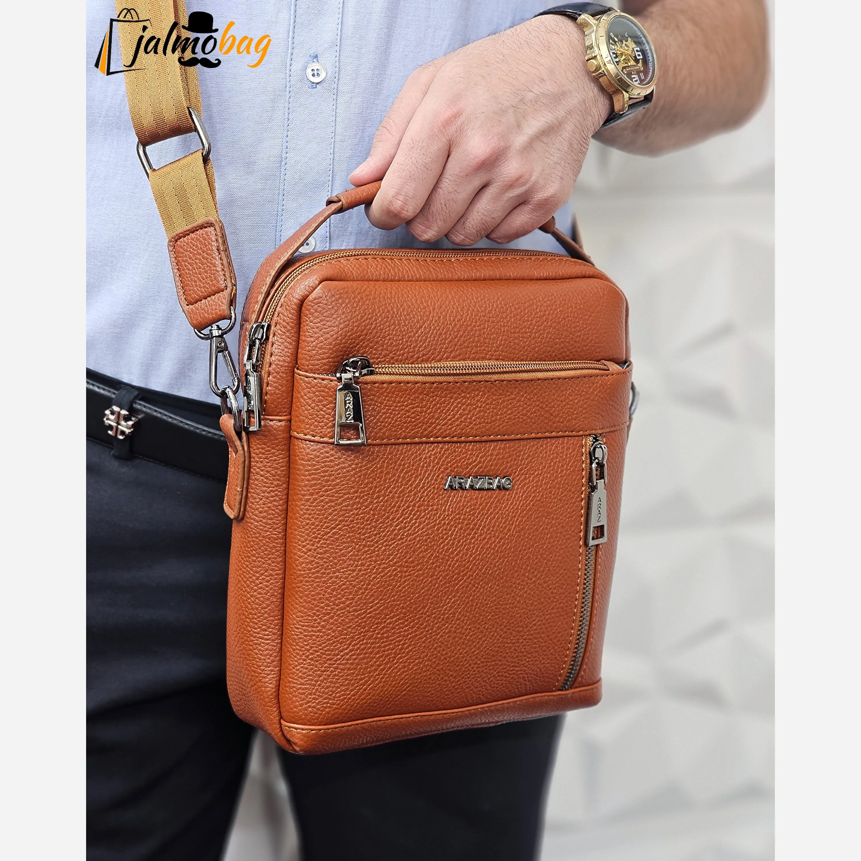 کیف دستی دوشی چرم خارجی ضد خش وارداتی