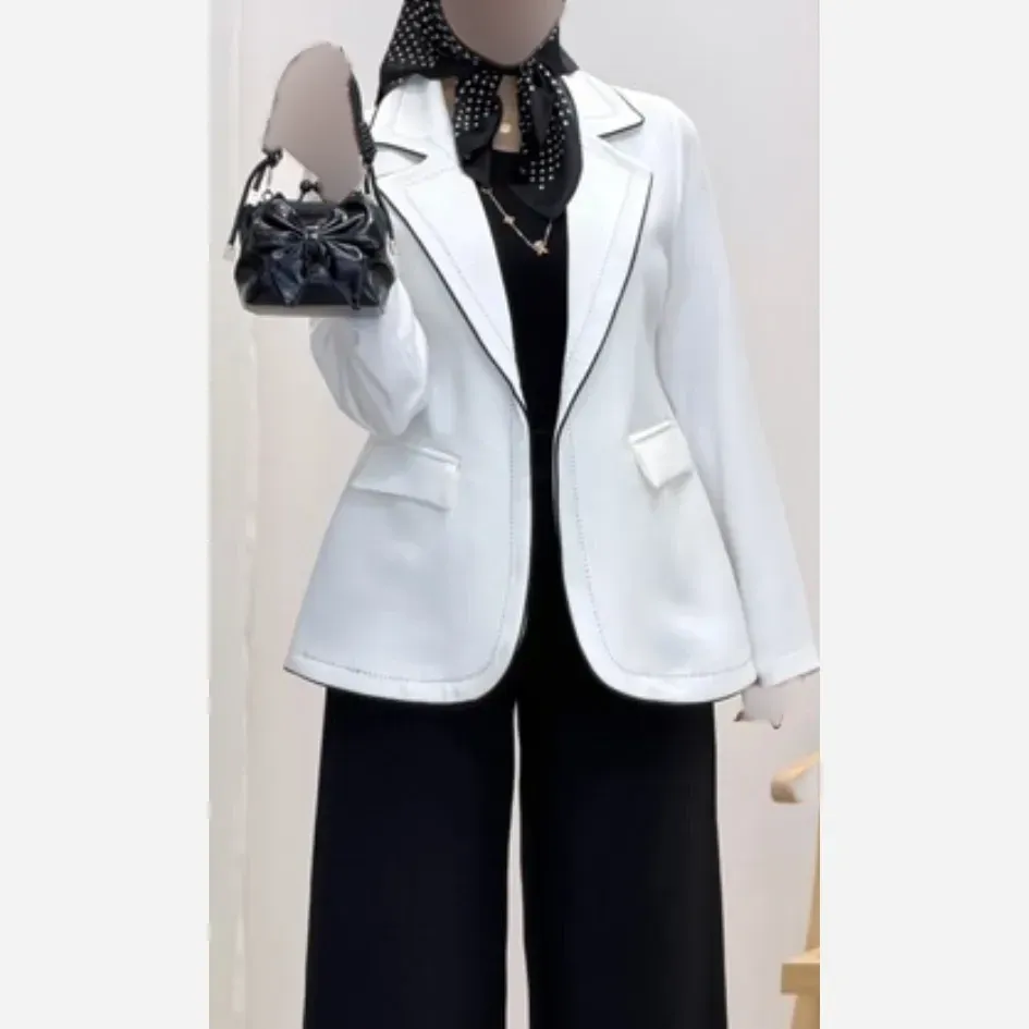 کت تک رویال جنس مازراتی درجه یک رنگ مشکی و سفید