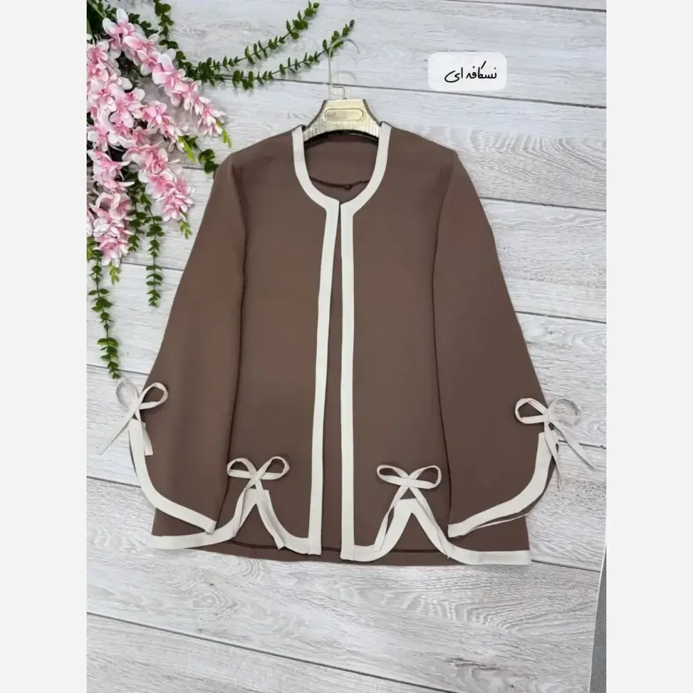 مانتو تک لاله جنس مازراتی رنگ شکلاتی نسکافه ای سرمه ای سایز یک و دو (2)