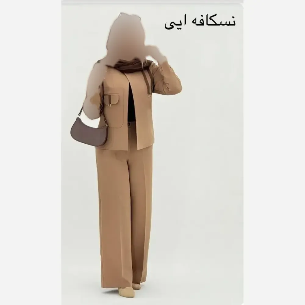 کت شلوار زنانه جنس مازراتی درجه یک مدل بگ رنگ بندی متنوع سایز 1 و 2