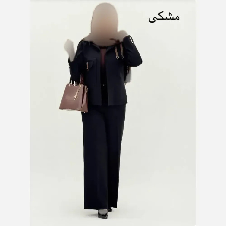 کت شلوار زنانه جنس مازراتی درجه یک مدل بگ رنگ بندی متنوع سایز 1 و 2
