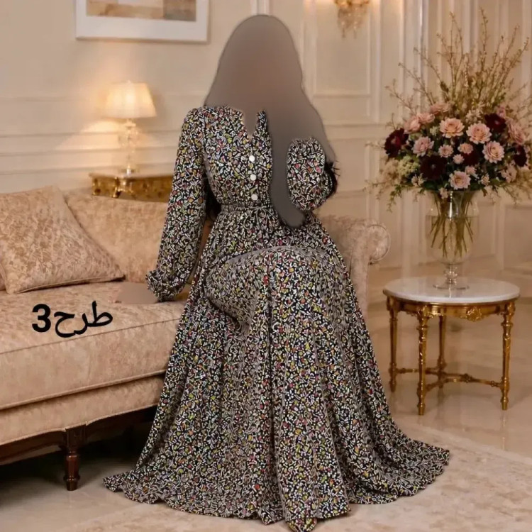 پیراهن بلند زنانه آسلین جنس الیزه درجه یک سایز 1 و 2