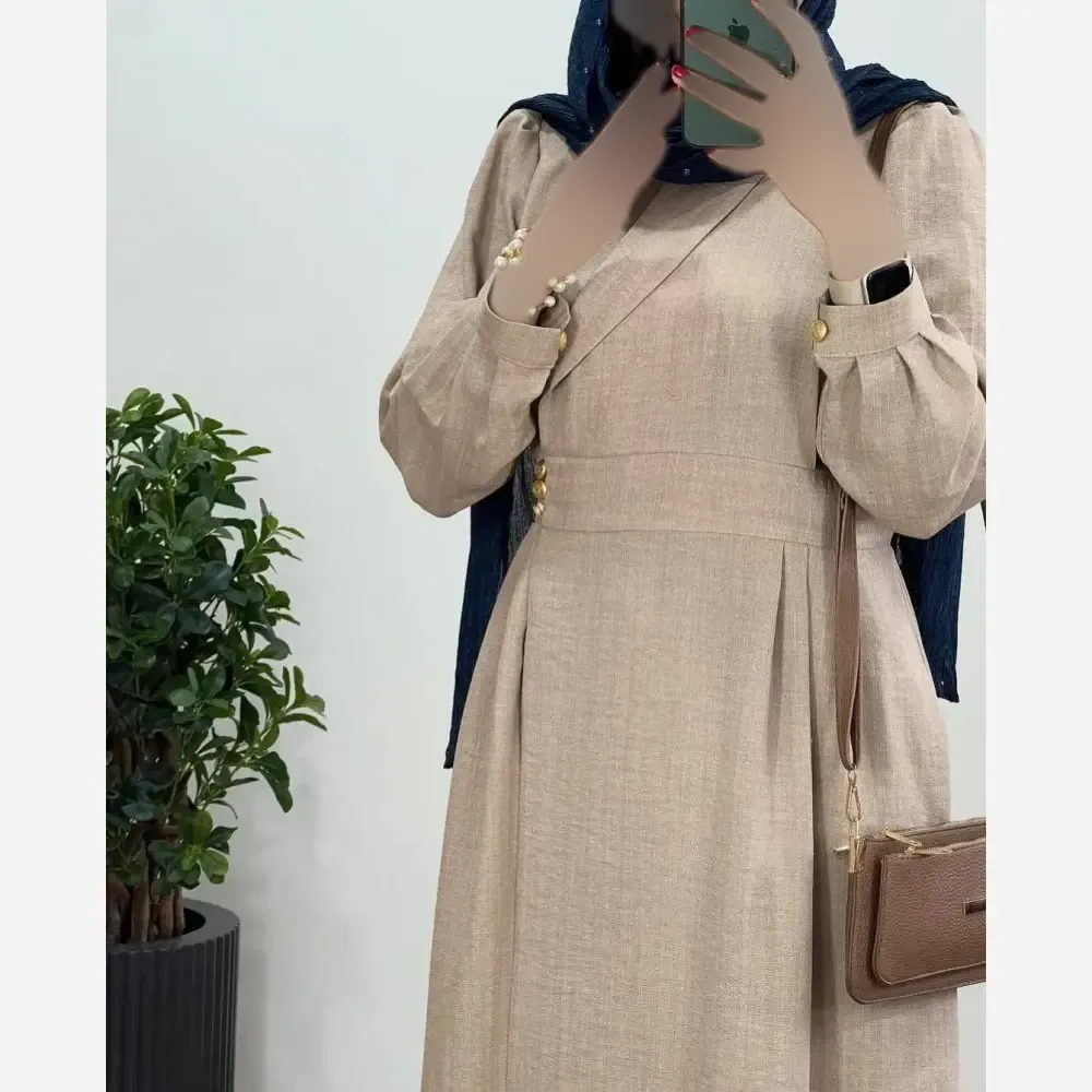 مانتو بلند زنانه جنس صوفیا زیپی فری سایز تا 48