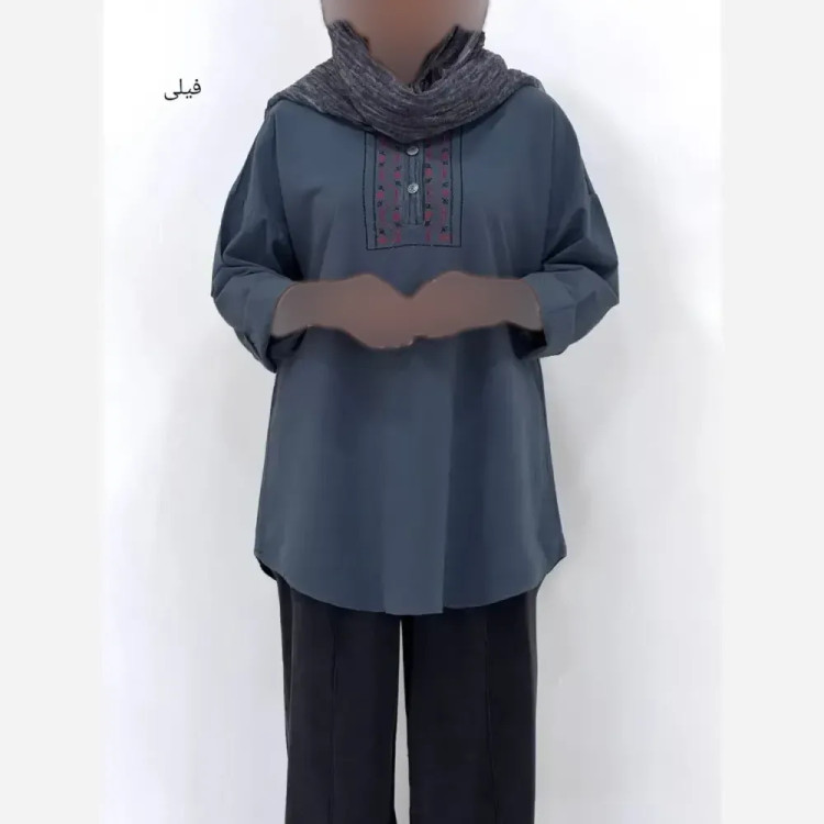 تونیک الیاف زنانه مدل هیلارا سایز فری سایز رنگ بندی متنوع