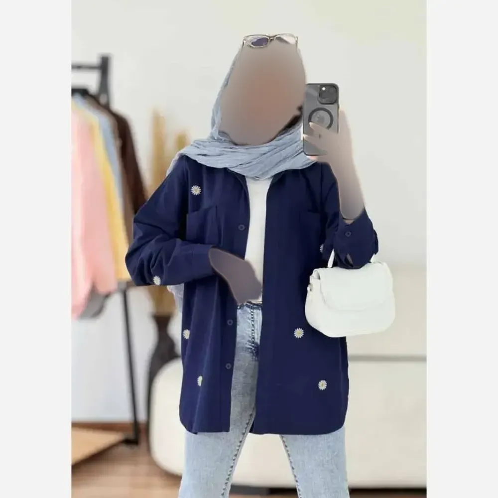 شومیز کتان لنین درجه یک زنانه مدل آسایش فری سایز