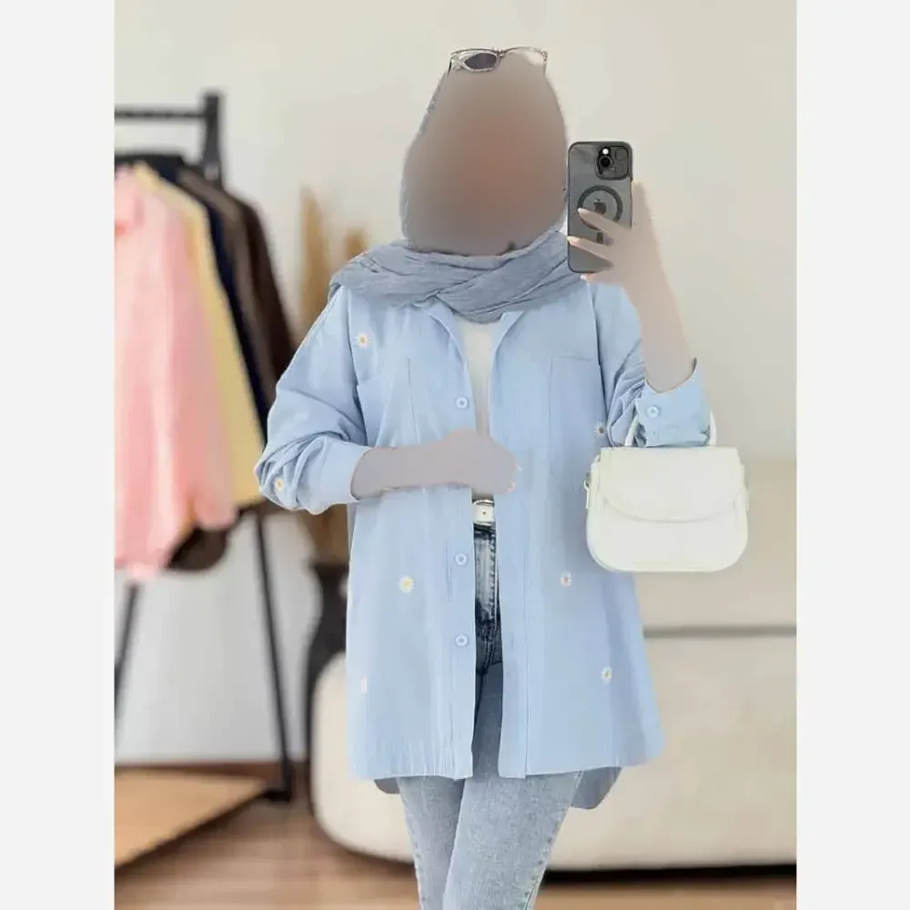 شومیز کتان لنین درجه یک زنانه مدل آسایش فری سایز