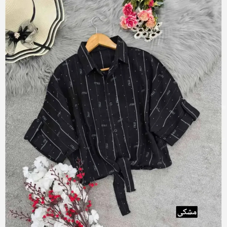 شومیز گره ای سوفیا دیپلمات لمه ای فری سایز مدل miu