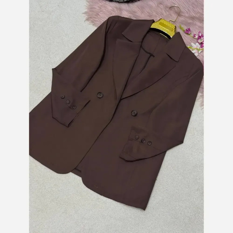 کت پاستیلی زنانه مدل الیس جنس پری خنک لایی کوبی شده