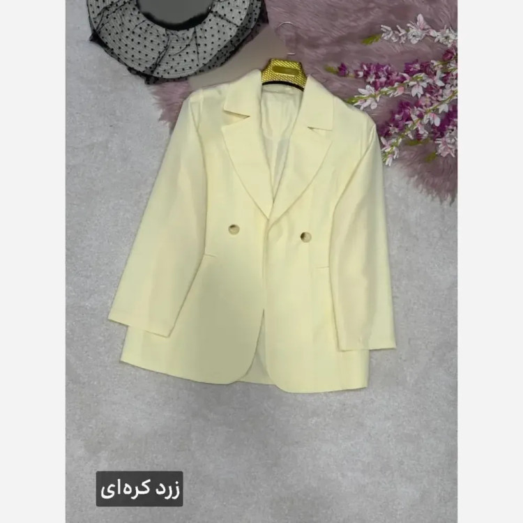 کت پاستیلی زنانه مدل الیس جنس پری خنک لایی کوبی شده