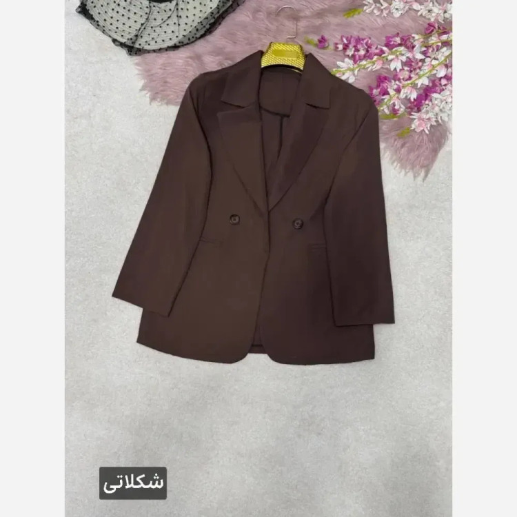 کت پاستیلی زنانه مدل الیس جنس پری خنک لایی کوبی شده