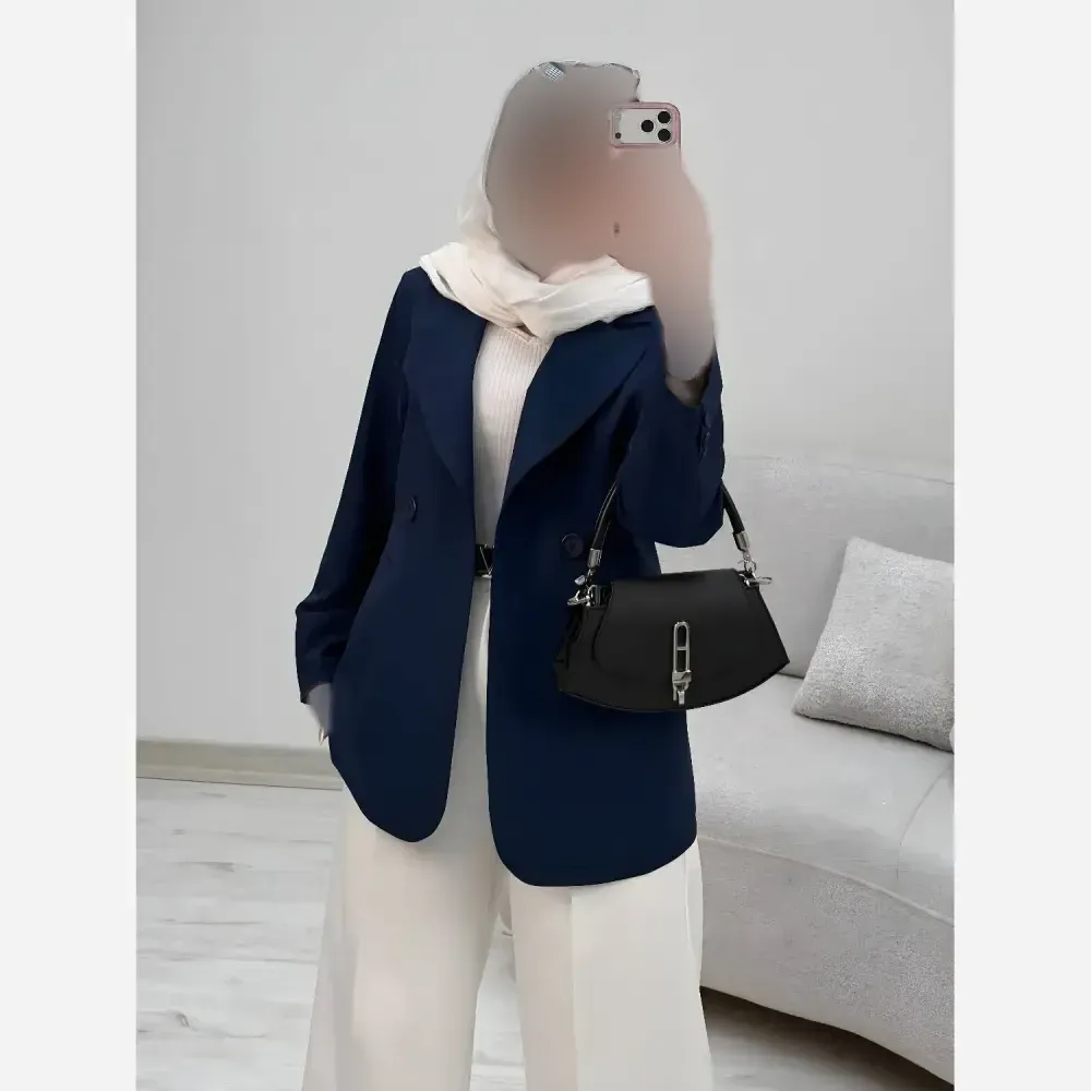 کت پاستیلی زنانه مدل الیس جنس پری خنک لایی کوبی شده