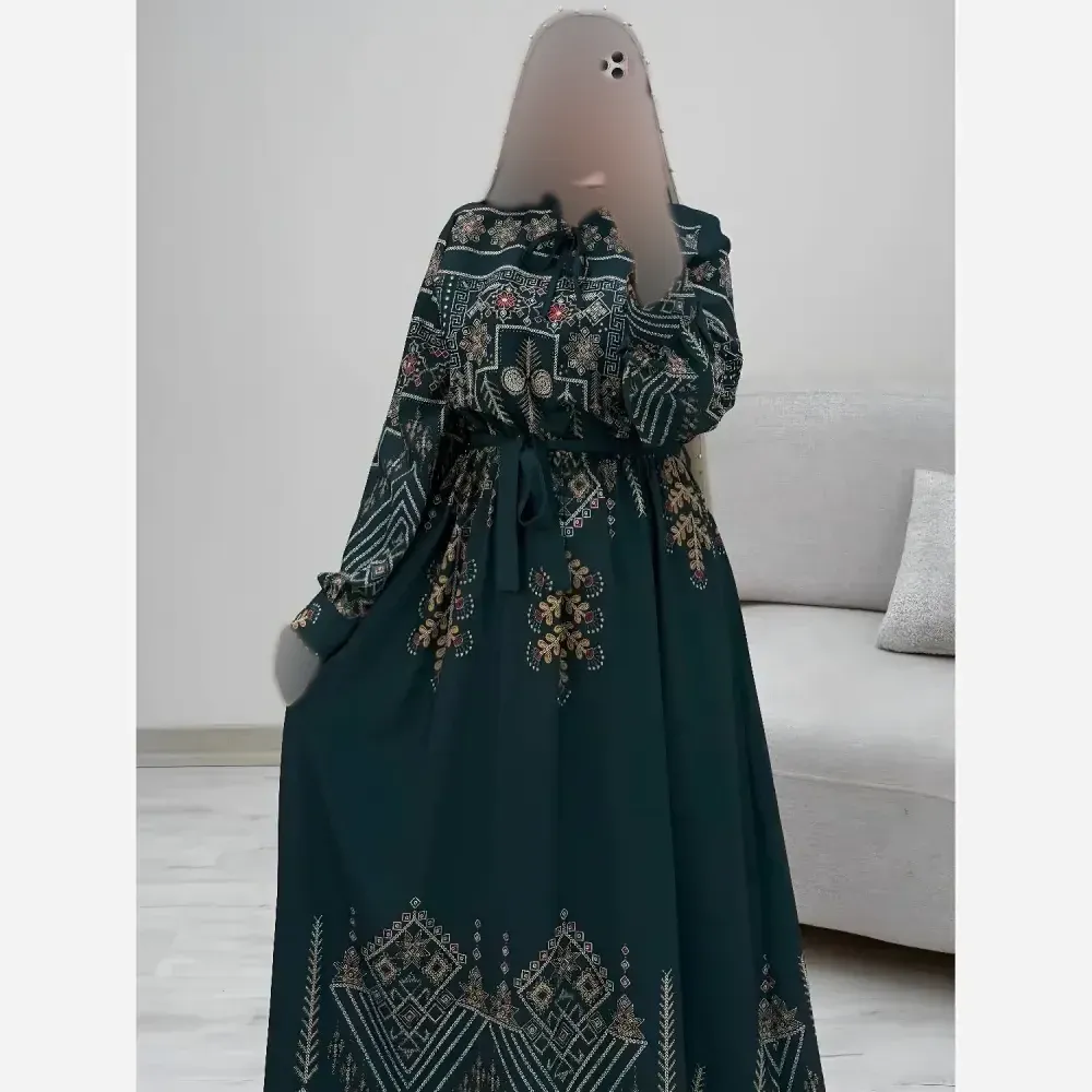 پیراهن ساحلی سنتی زنانه نخی فری سایز