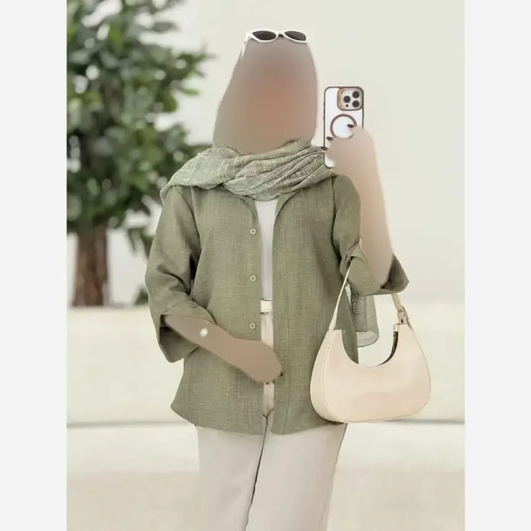 شومیز تابستونی شانتون آستین سه ربع زنانه و دخترانه رنگ بندی متنوع