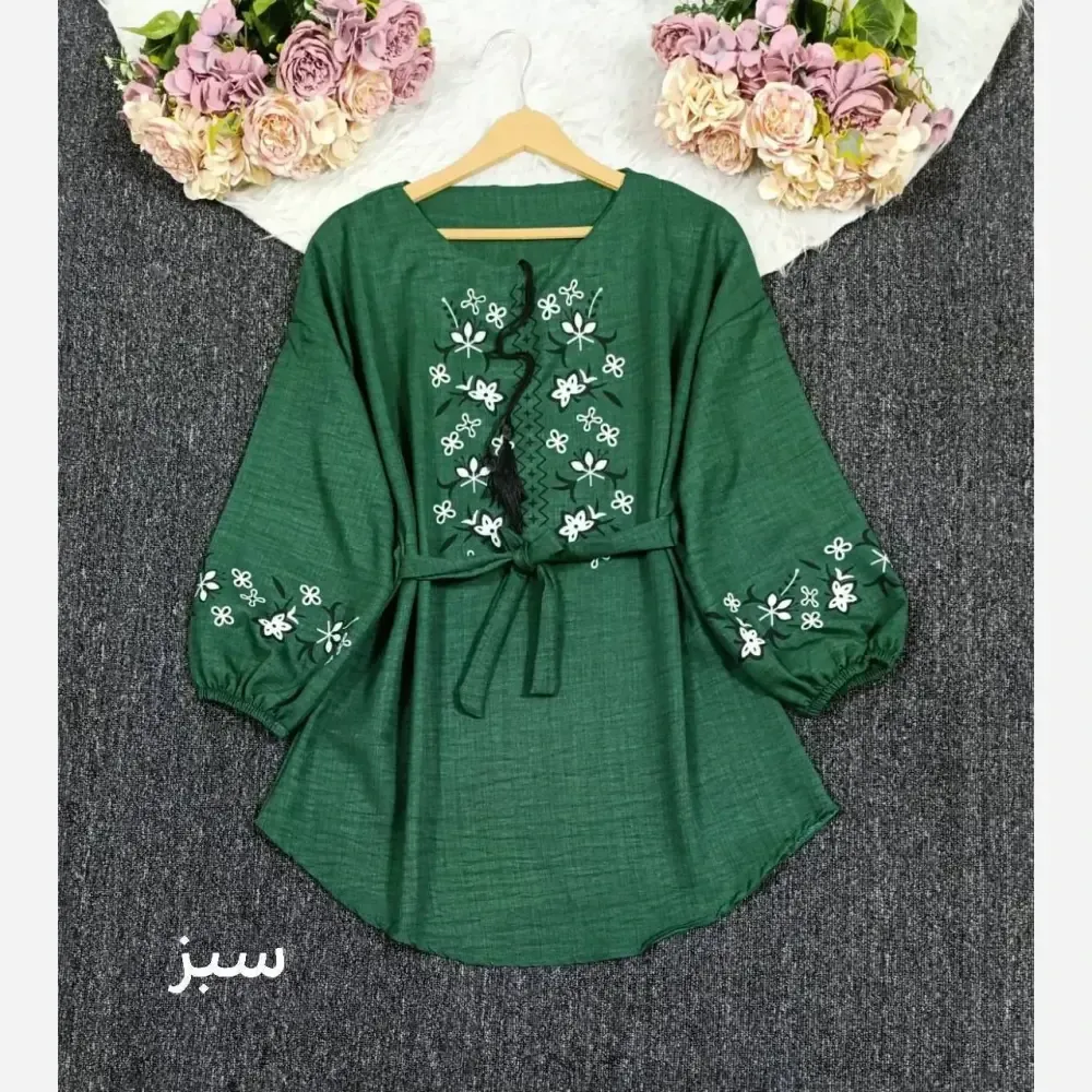 شومیز زنانه مدل شهره جنس شانتون اعلا فری سایز