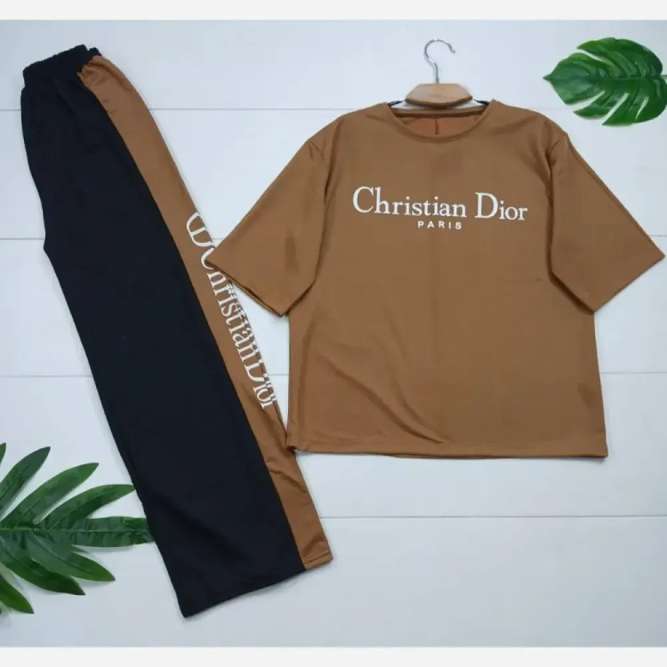 ست تیشرت و شلوار پنبه باکیفیت مدل آدل فری سایز