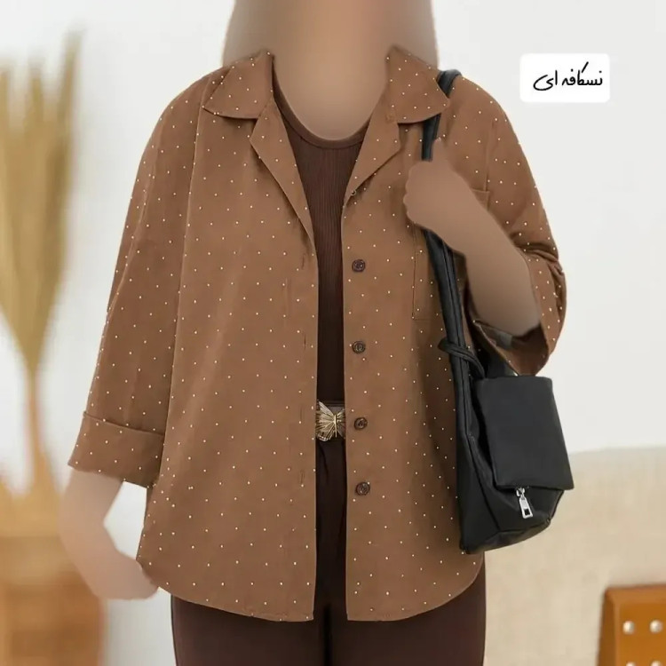 شومیز نگین دار سایز بزرگ جنس پری (2)