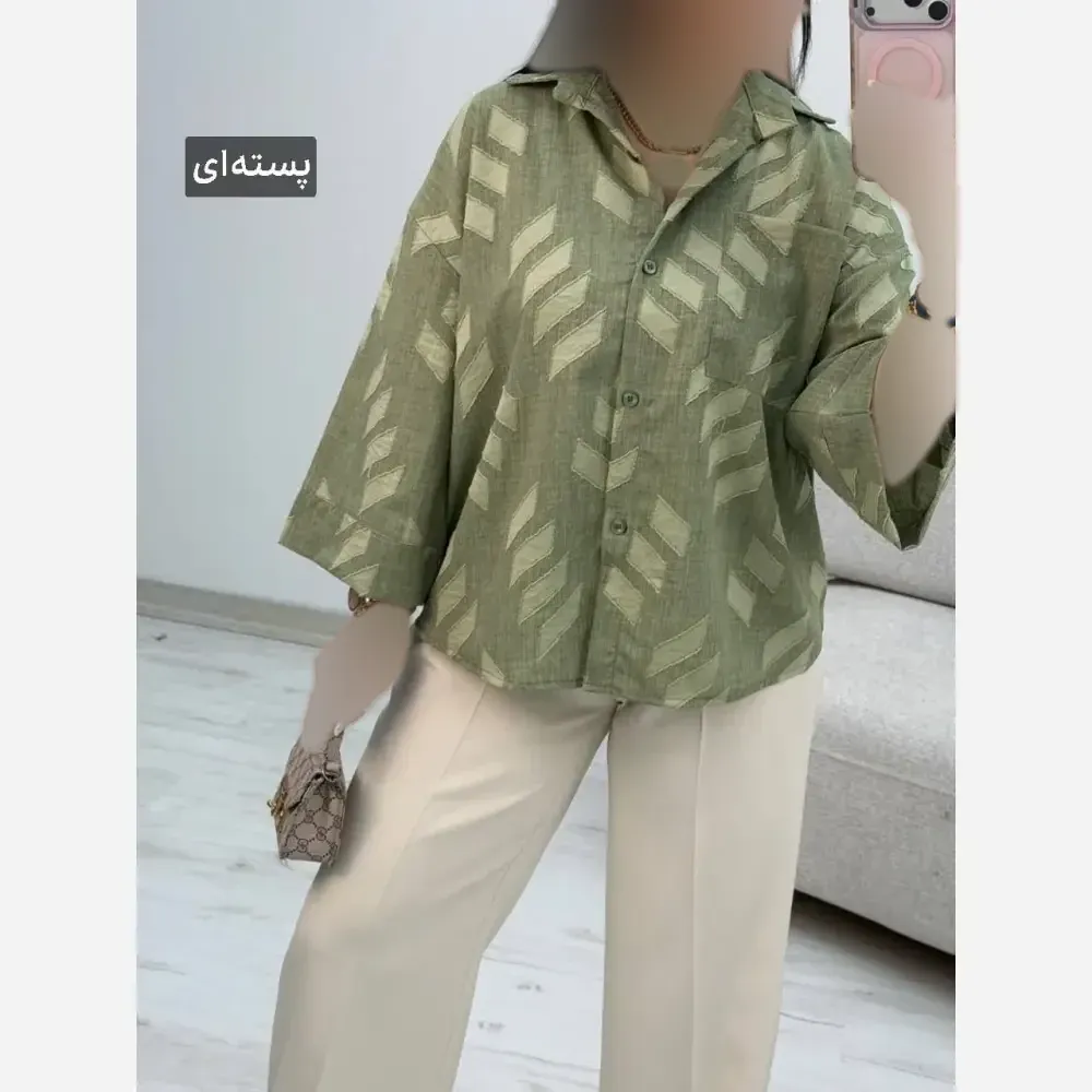شومیز باکسی شانتون سوین فری سایز 38 تا 46